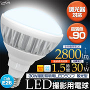 ＜LED電球・蛍光灯＞30W撮影照明用LEDランプ　散光型