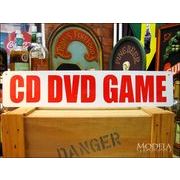 文字看板 CD・DVD・GAME 赤(ロングサイズ)
