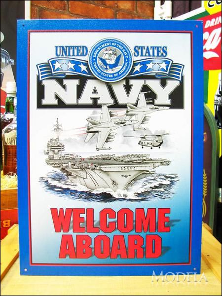 アメリカンブリキ看板 Navy/ネイビー 海軍