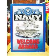 アメリカンブリキ看板 Navy/ネイビー 海軍