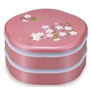 【生活雑貨】シール付7.5梅型オードブル/あけぼの桜/ピンク/お重