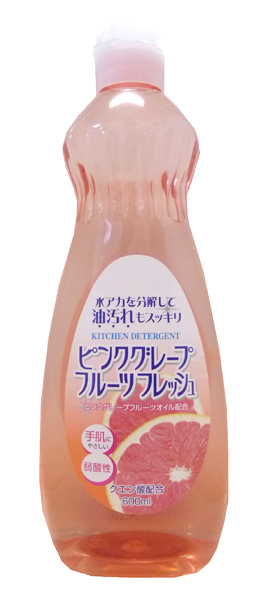 ピンクのキッチン用洗剤　弱酸性フレッシュ　ピンクグレープフルーツ　600ml