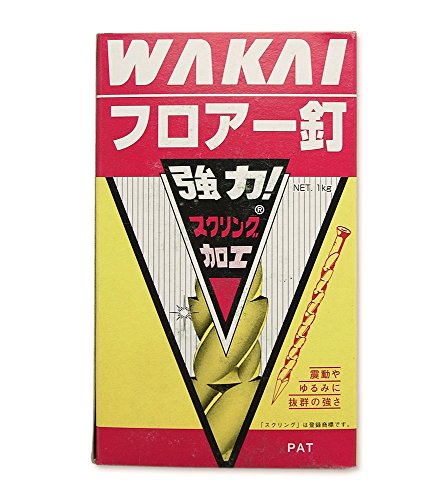 WAKAI(若井産業) スクリングフロアー(1KG) 14X38 W594381 【880本入】