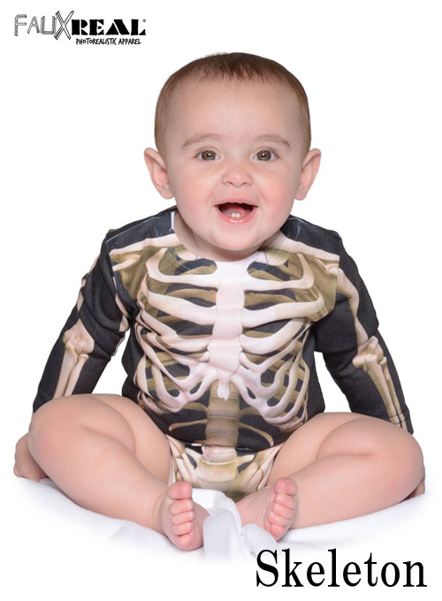 FAUX REAL Infant Skeleton Long Sleeve　　13475