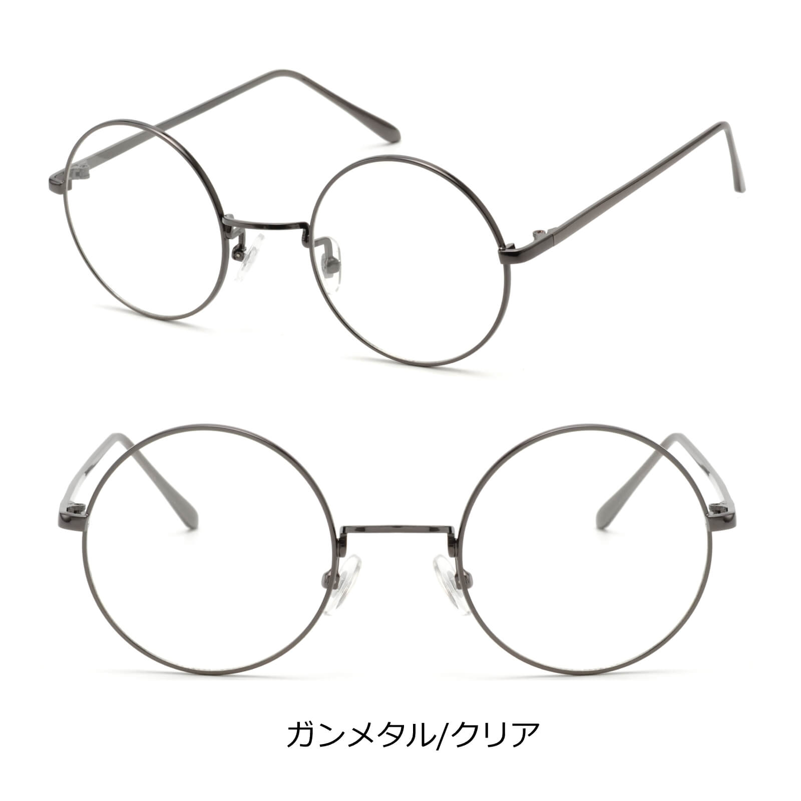 ブラックラウンドフレームメガネ 80057_1.jpg