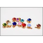 シャネルストーン【ゴールド座付きストーンチャーム】　A級品ガラスストーン使用