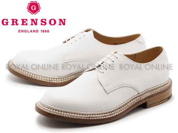S) 【グレンソン】 5199G カート CURT TRIPLE WELTプレーントゥ シューズ 紳士靴 ホワイト メンズ