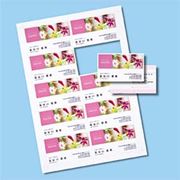 インクジェット名刺カード・光沢(ミシン目、A4、10面、20シート200カード入り)