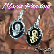 マリアペンダント-3 / 4033-4034--1808 ◆ Silver925 シルバー ペンダント マリア オニキス