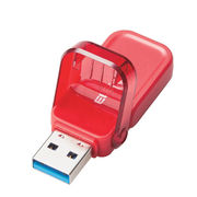 エレコム USBメモリー/USB3.1(Gen1)対応/フリップキャップ式/64GB/レッ
