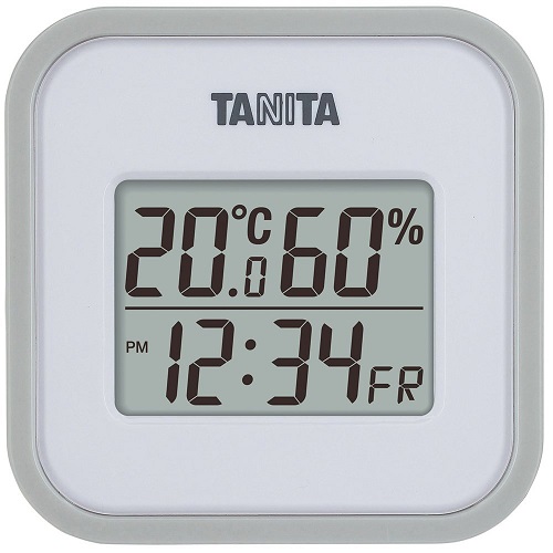 タニタ(TANITA) 〈温湿度計〉デジタル温湿度計 TT-558-GY(グレー)