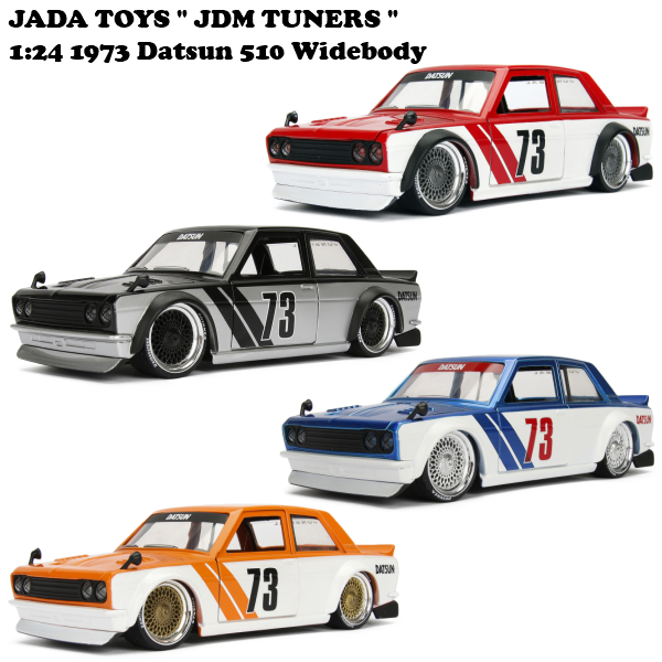 JADATOYS 1:24 JDM TUNERS 1973 Datsun 510 Widebody　ミニカー【4色チョイス】