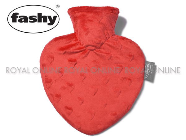 S) 【ファシー】 FASHY 6522 HEAT SHAPE COVER  湯たんぽ ハートシェイプ カバー レッド 0.7L