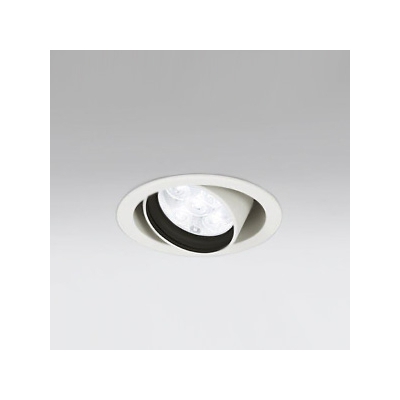 LEDユニバーサルダウンライト M形 φ100 JR12V-50W形 LED5灯 配光角27°連続調光 オフホワイト 温白色形