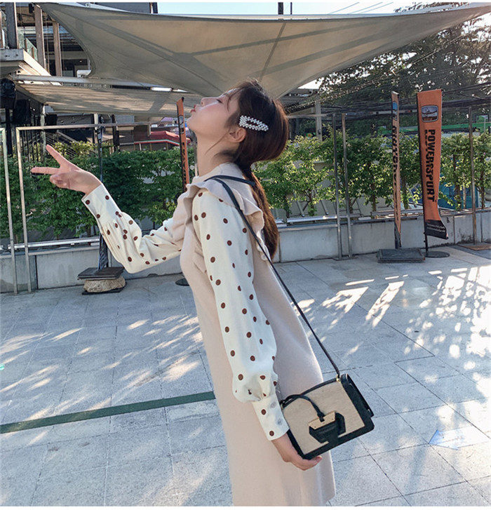 2019年新秋の春 韓国ファッション ビクトリア レトロ スリム