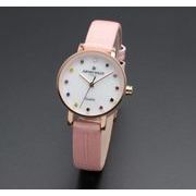 正規品AMORE DOLCE腕時計アモーレドルチェ AD18301-PGWH/PK ラウンド 革バンド レディース腕時計