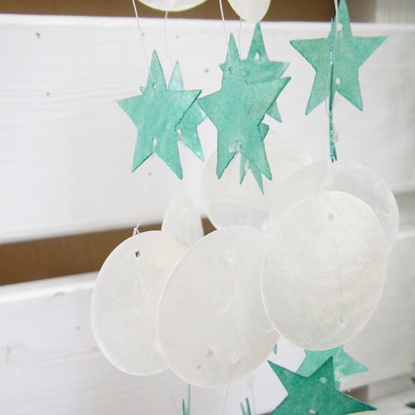 カピスシェルの吊り下げオブジェ 星 Oe 2 雑貨 イーテック 株式会社 問屋 仕入れ 卸 卸売の専門 仕入れならnetsea