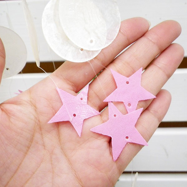 カピスシェルの吊り下げオブジェ 星 Oe 2 雑貨 イーテック 株式会社 問屋 仕入れ 卸 卸売の専門 仕入れならnetsea