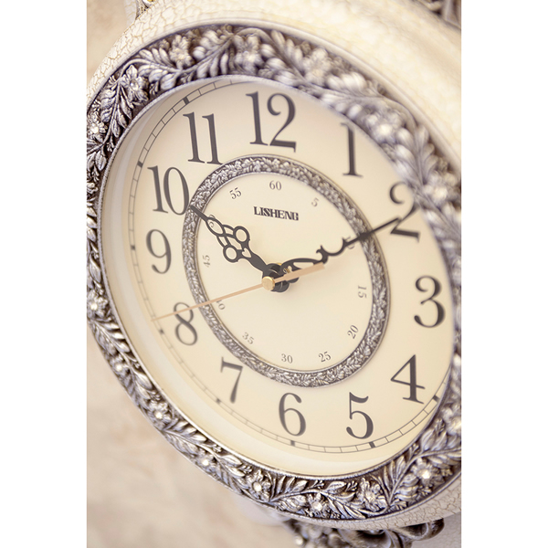 壁掛け時計 ウォールクロック サンタ マリア ホワイト LS-B8216S-WH