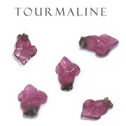 【一点もの】トルマリン彫物 金魚 ミックスカラー 天然石 パワーストーン 10月 誕生石