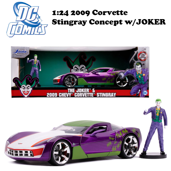 ミニカー 1:24 2009 CORVETTE STINGRAY CONCEPT 2009 Chevrolet Corvette Stingray Concept Red with Black