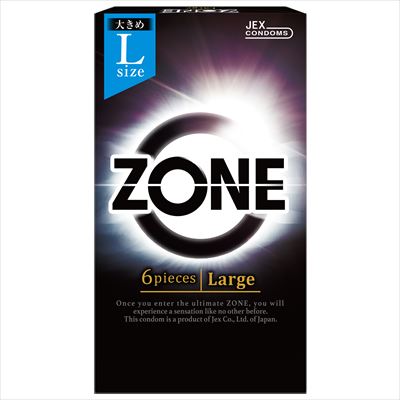 ZONE ゾーン Largeサイズ 6個入 【 ジェクス 】 【 コンドーム 】