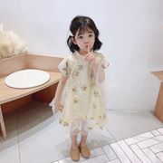 新作 半袖 ワンピース 韓国子供服 キッズ 女の子 ドレス 可愛い 結婚式 子供ドレス