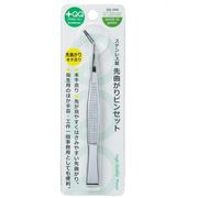 グリーンベル ステンレス製 先曲がりピンセット QQ-506