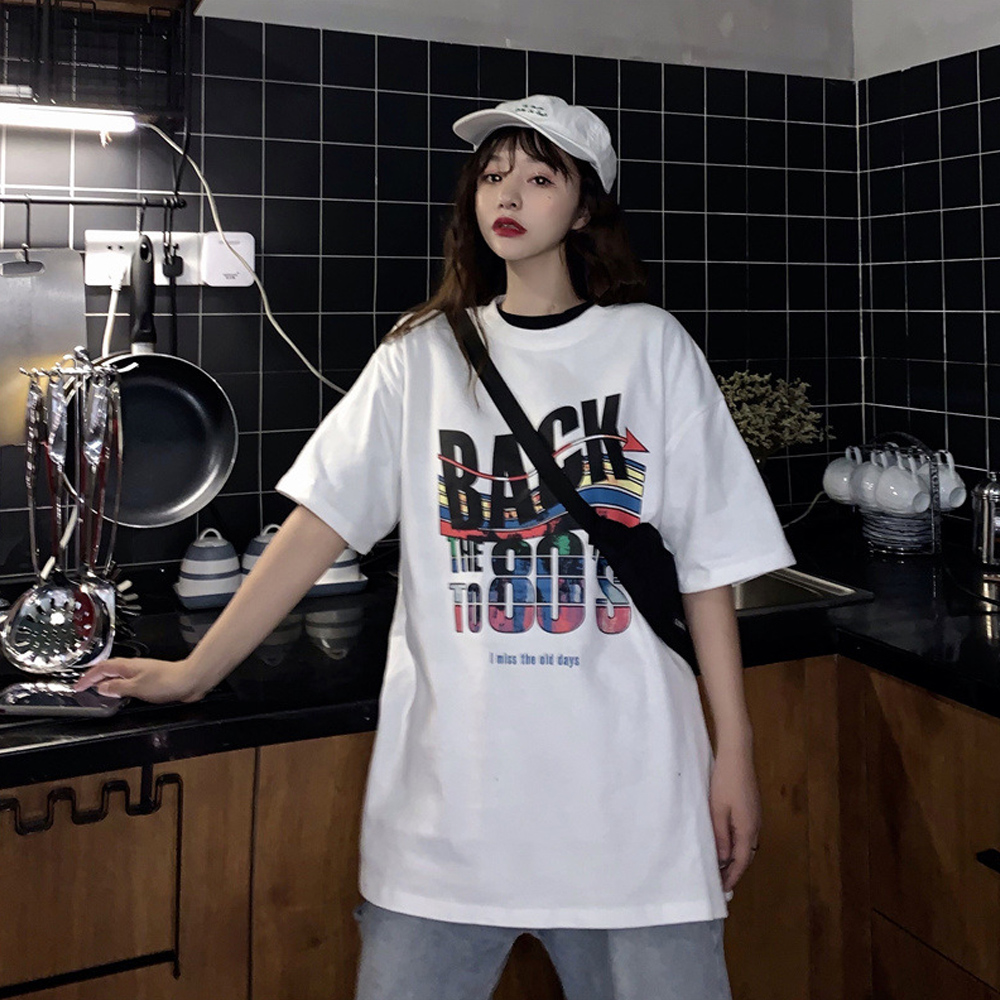 プリントtシャツ レディース 半袖 ロングtシャツ カジュアル トップス春夏 おしゃれ 即納 アパレル 盛煌商事 株式会社 問屋 仕入れ 卸 卸売の専門 仕入れならnetsea