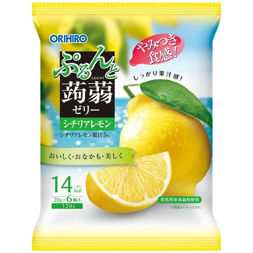 【終売】ぷるんと蒟蒻ゼリーパウチ　シチリアレモン