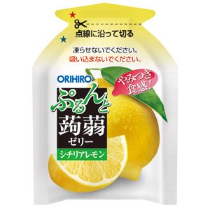 終売】ぷるんと蒟蒻ゼリーパウチ シチリアレモン オリヒロ株式会社