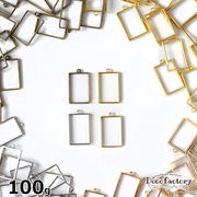 100g 【レジン 枠】 Ｌサイズ 長方形のレジン枠 (全4色)