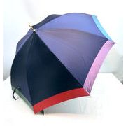 【日本製】【雨傘】【長傘】甲州織先染朱子生地裾4色軽量ジャンプ傘