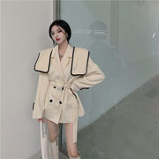 雑誌やネットで話題 韓国ファッション チェスターコート中・長セクション エレガント カシミア 厚手