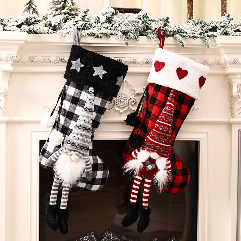 Christmas限定 サンタ ソックス 靴下 クリスマス用品 ツリー 壁 飾り オーナメント インテリア