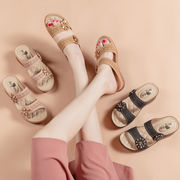 新作 サンダル ウェッジヒール ビックサイズ スリッパ シューズ 婦人靴 レディース 韓国ファッション