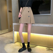 ブームが巻き起こる 韓国ファッション Aライン ミニスカート イレギュラー スカート ピュアカラー