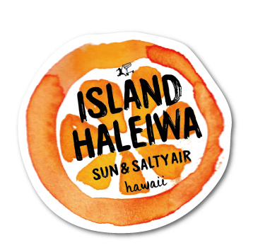 ハレイワハッピーマーケット ステッカー オレンジ ISLAND HHM014 おしゃれ ハワイ