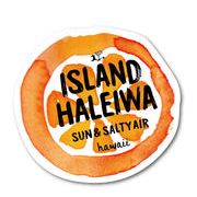 ハレイワハッピーマーケット ステッカー オレンジ ISLAND HHM014 おしゃれ ハワイ