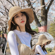 帽子 麦わら帽子 レディース 日よけ uvカット 小顔対策 折りたたみ 韓国ファッション 紫外線対策