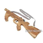 木製ゴム銃　ミニライフル型　アイボリー