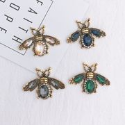水晶 デコパーツ 蜂 土台 DIYパーツ  携帯ケース アクセサリーパーツ 手芸 ハンドメイド ラインストーン
