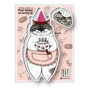 世にも不思議な猫世界 ステッカー ぱんこさん LCS844 KORIRI グッズ 猫 イラスト ねこ ネコ