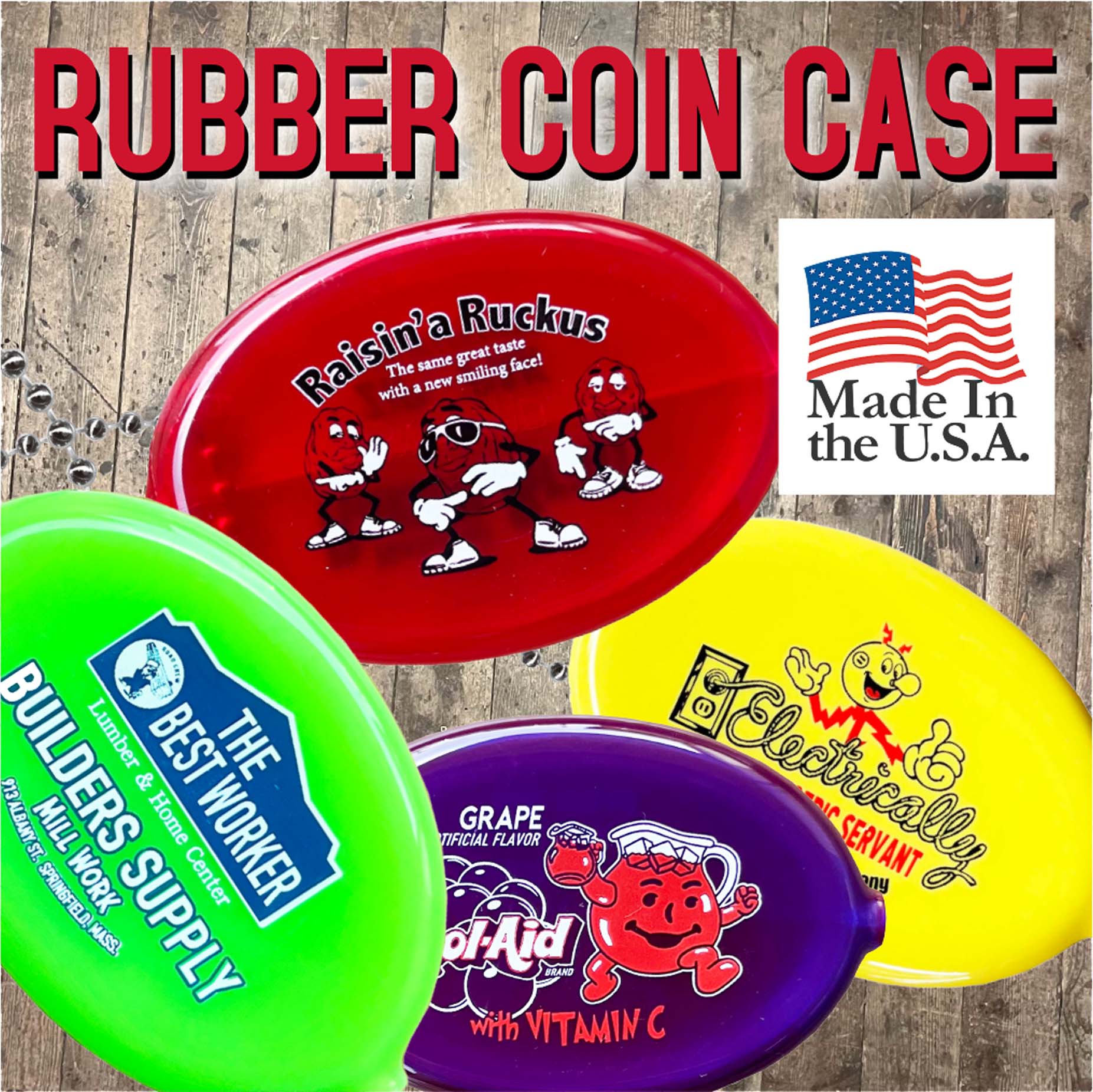 MADE IN USA】 Rubber Coin Case ラバー コインケース POPEYE OLIVE RAISINS 他｜株式会社  ショー・エンタープライズ【NETSEA】問屋・卸売・卸・仕入れ専門