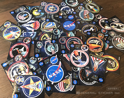 1973’s★NASA★Skaylab 3★実物パーツ片３種・ステッカー6枚 NASAステッカー SPACELAB 2 ロゴ エンブレム 宇宙 スペースシャトル