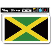 SK312 国旗ステッカー ジャマイカ JAMAICA 国旗 PC スマホ スーツケース
