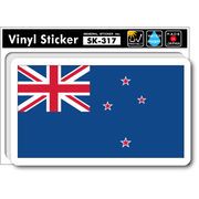 SK317 国旗ステッカー ニュージーランド NEW ZEALAND 国旗 PC スマホ スーツケース