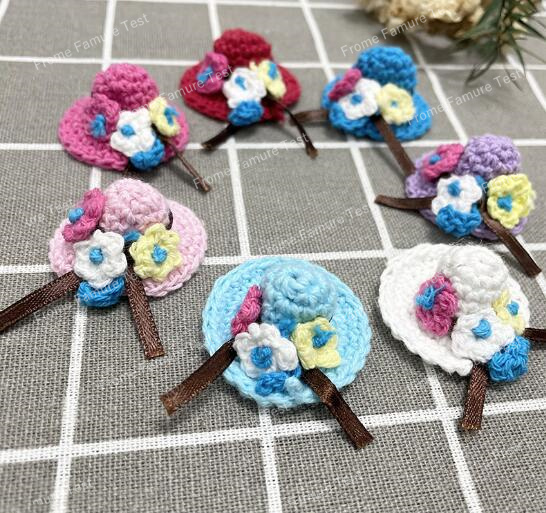 花の レース トリムニット  刺繍 DIY 手作り パッチワーク リボン 縫製 用品 工芸