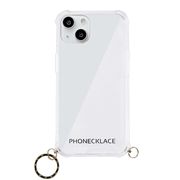 PHONECKLACE ストラップ用リング付きクリアケース for iPhone 13 ゴ