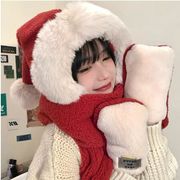クリスマス  秋冬ファッション  学生　スカーフ　防寒　  マフラー　　ストール   帽子 イヤーカバー